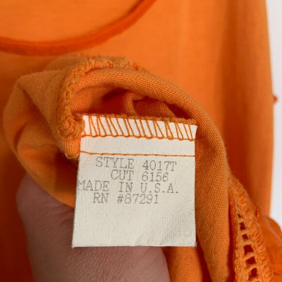 Johnny Was T-shirt Sleeveless Tank Maxi Dress 100% Cotton Orange Size M - Picture 12 of 14